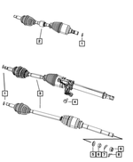 5189156AA - Front Suspension &amp; Drive: Half Shaft Circlip, Right Or Left for Mopar Image