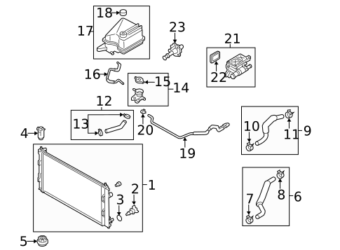 Radiator & Components for 2014 Mazda 5 #0