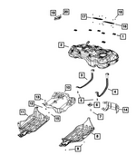 68352636AA - Fuel and Accelerator Pedal: Fuel Tank Pad for Jeep: Compass Image