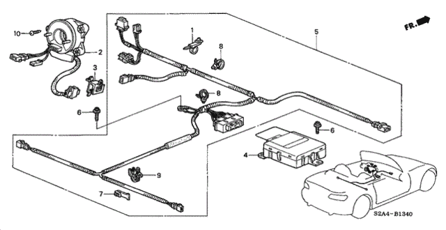 SRS Unit for 2003 Honda S2000 #0