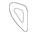 99753762300 - Body: 2005-2013 Porsche - Handle, Outside Pad for Porsche: 911, Boxster, Cayman Image