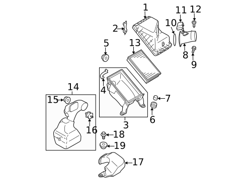 Air Intake for 2005 Subaru Forester #1