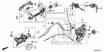 72141TR0A11YJ - Body/Air Conditioning: HANDLE, R. *B586P* (DYNO BLUE PEARL IV) for Honda Image