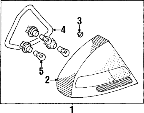 Combination Lamps for 2002 Mitsubishi Mirage #0