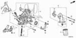 14535R70A00 - Engine: PLATE, TIMING BELT STOPPER for Honda Image