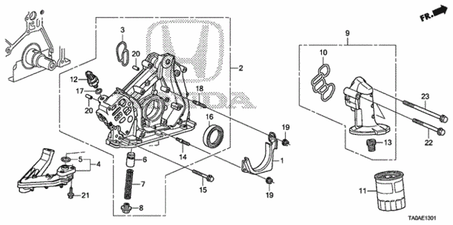 Oil Pump (V6) for 2012 Honda Accord #0