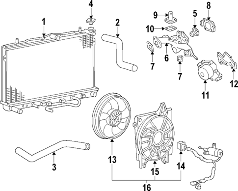 Cooling System for 2009 Kia Optima #0