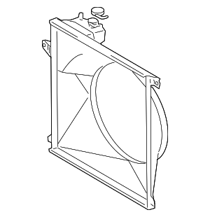 167110C140 - Belts &amp; Cooling: Fan Shroud for Toyota: Tacoma Image