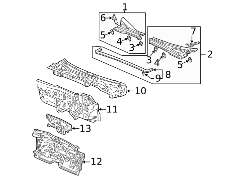 Cowl for 2005 Honda Civic #0