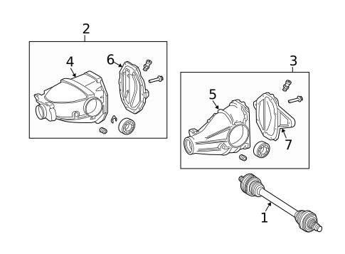 Axle & Differential for 2008 Mercedes-Benz CLK 350 #0