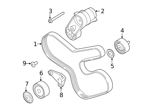 Belts & Pulleys for 2013 BMW 535i GT xDrive #0
