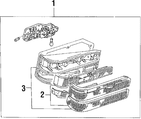 Rear Lamps for 1986 Mazda 323 #0