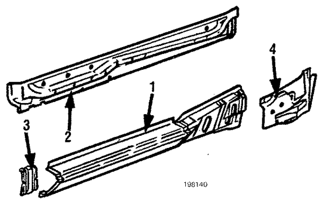 41351935897 - Body: Outer Rocker for BMW Image