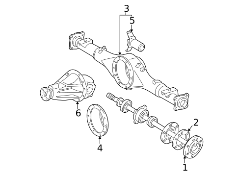 Axle & Differential for 2004 Toyota Sequoia #0