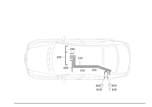 Cable Harness for Roof for 2007 Mercedes-Benz CLS550 #0