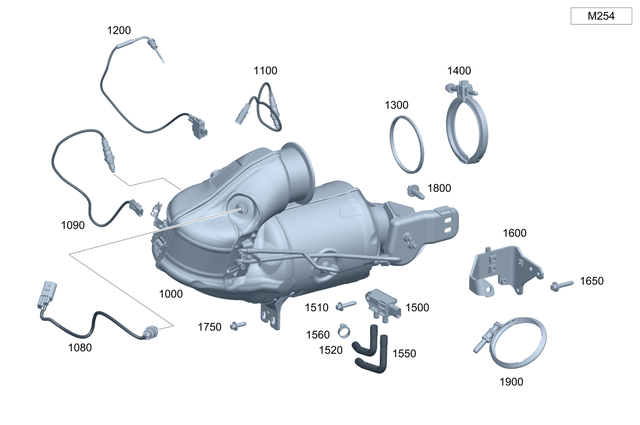 1674908006 - : Exhaust System for Mercedes-Benz Image