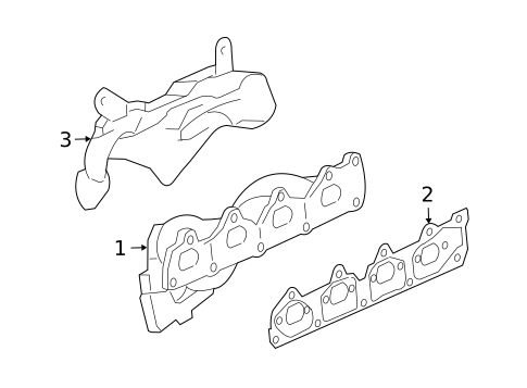 Exhaust Manifold for 2008 Pontiac G5 #0