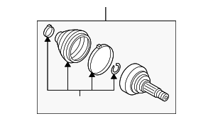 7L0498099C - Suspension: CV Joint Kit for Audi Image