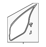 DN4E59760A - Body: Door Weather-Strip for Mazda: MX-30 EV Image