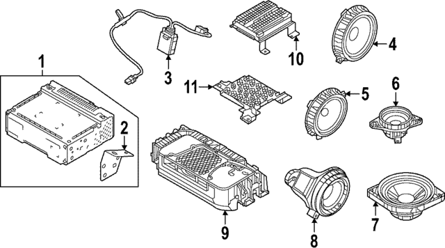 96560XG100 - : Radio for Kia Image