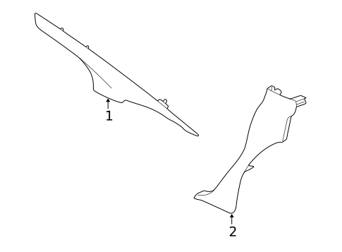 Interior Trim - Quarter Panels for 2001 Chrysler 300M #0