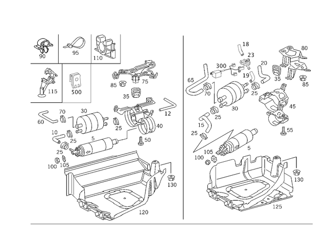 2204761327 - : Hose for Mercedes-Benz Image