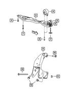 4721908AC - 3.8L Gas; Engine: Engine Mount Bracket for Mopar Image