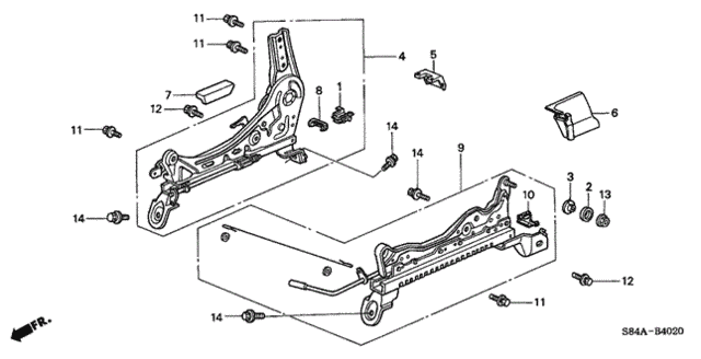 Front Seat Components (R.) (Manual Seat) for 2002 Honda Accord #0