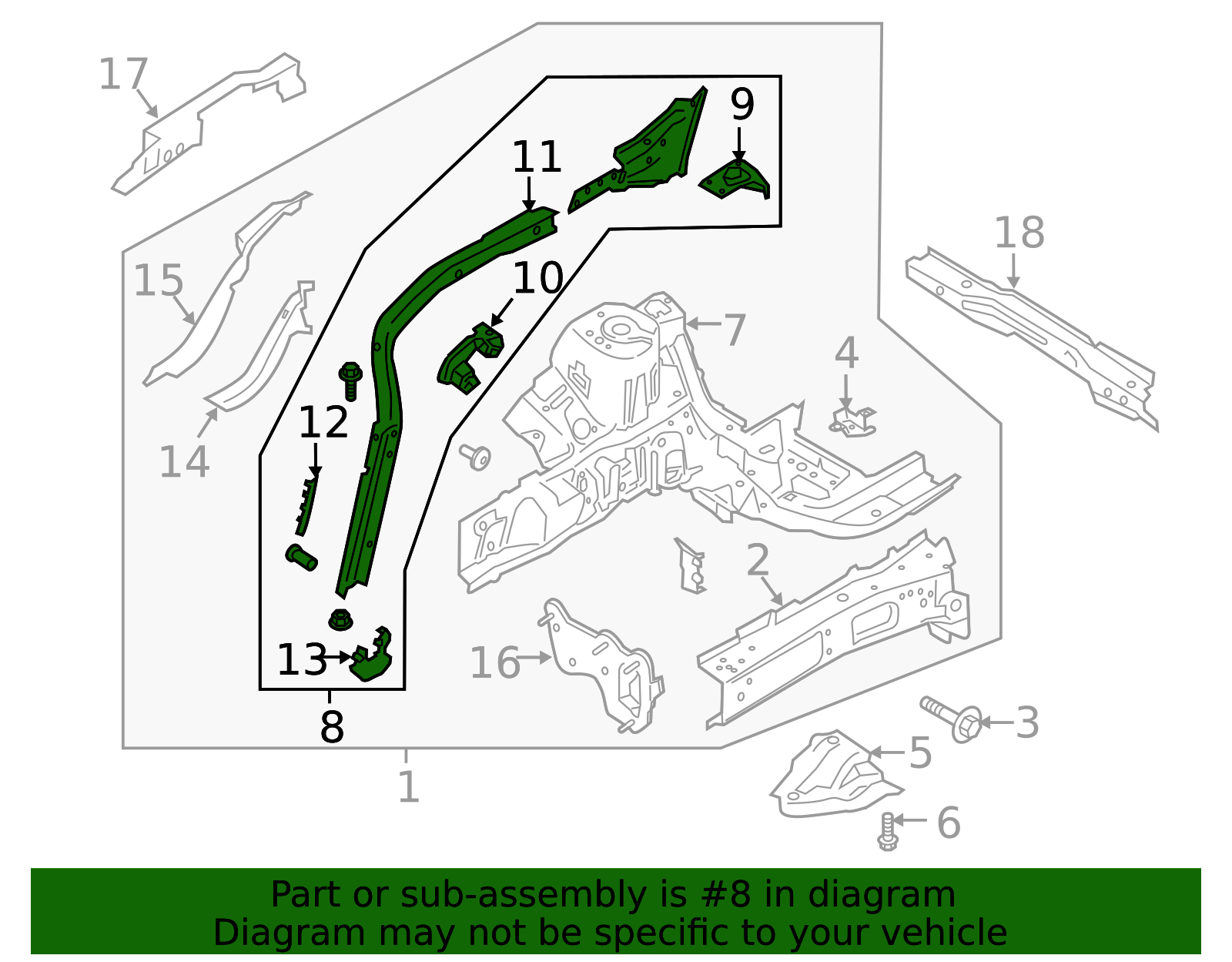 2020-2025 Ford Upper Rail LX6Z-16A024-E | Ford OEM Parts Outlet