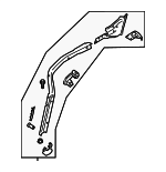 LX6Z16A024E - Body: Upper Rail for Ford Image