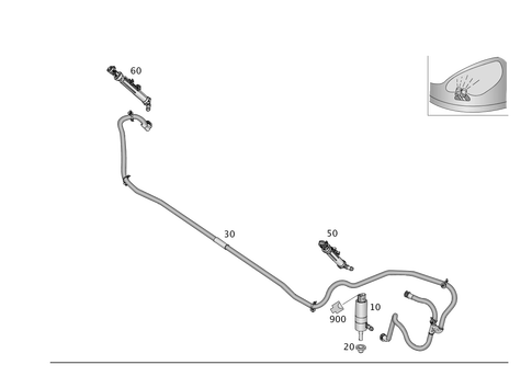 Headlamp Cleaning System for 2016 Mercedes-Benz GLE300d #0