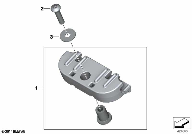 13617706208 - Fuel System: Bracket, Control Unit -  for BMW-Motorrad Image