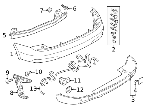 Bumper & Components - Rear for 2015 Audi Q3 Quattro #0