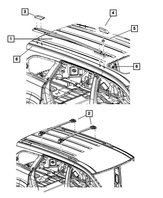 5067891AC - : Roof Rail, Left for Mopar Image