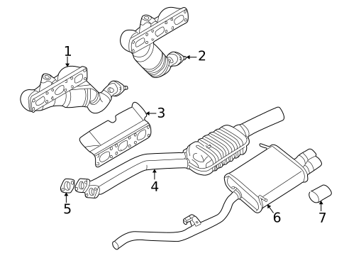 Exhaust Manifold for 2001 BMW Z3 #0