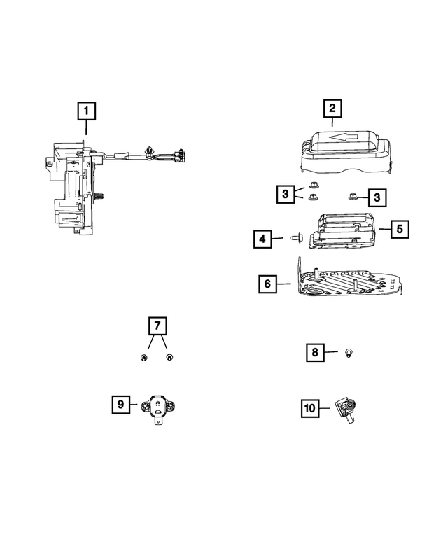 68508703AI - Restraints: Steering Control Module for Mopar Image