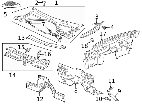 Cowl for 2017 Cadillac CT6 #0