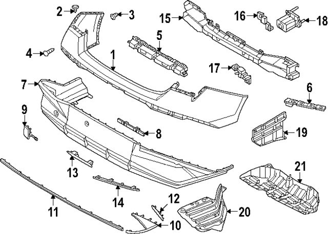 86627AAAA0 - : Bumper Bracket for Hyundai Image