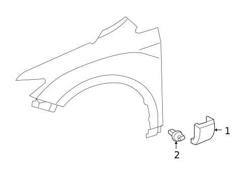 Exterior Trim - Fender for 2014 Toyota Venza #0