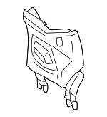 51438069803 - Body: Upper Pillar Trim for BMW: 840i, 840i xDrive, M8, M850i xDrive Image