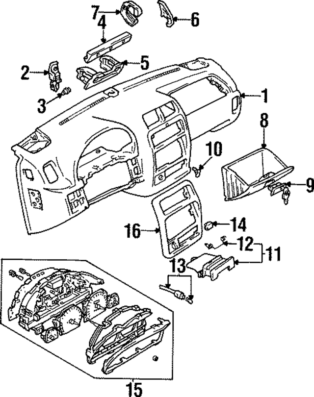 91172735 - Body: Instrument Panel for GM Image