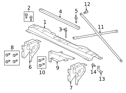 Radiator Support for 2017 Jaguar F-Type #0