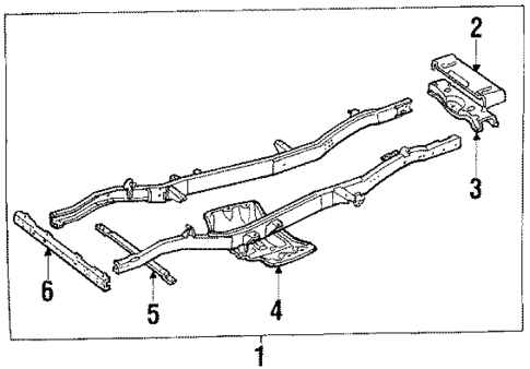 Frame & Components for 1985 Jeep Scrambler #0