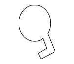 846833N000HZ - : 2011-2013 Hyundai Equus - Finish Panel Hole Cover for Hyundai: Equus Image