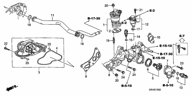 Water Pump - Sensor (-'04) for 2003 Honda Pilot #0