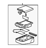 20904120 - Body: Seat Back Assembly for Cadillac: Escalade, Escalade ESV, Escalade EXT | Chevrolet: Avalanche, Silverado 1500, Silverado 2500 HD, Silverado 3500 HD, Suburban 1500, Suburban 2500, Tahoe | GMC: Sierra 1500, Sierra 2500 HD, Sierra 3500 HD, Yukon, Yukon XL 1500, Yukon XL 2500 Image