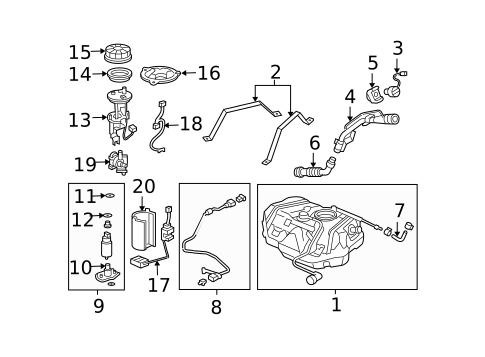 Fuel System Components for 2007 Acura TSX #0