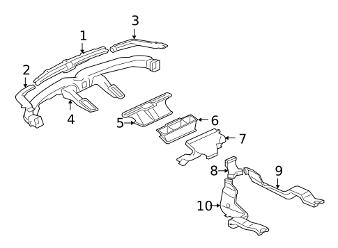 Ducts for 2007 Mitsubishi Outlander #0