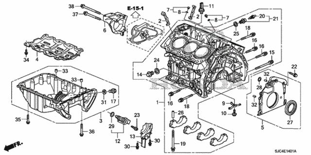 Cylinder Block - Oil Pan (2) for 2012 Honda Ridgeline #0