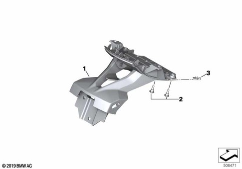 Rear Wheel Cover, License Plate Bracket for 2019 BMW-Motorrad S 1000 XR #9